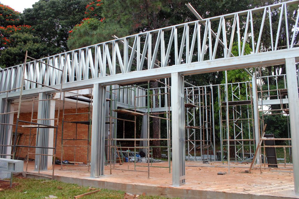 obra realizada com steel frame na Campinas Decor 2018