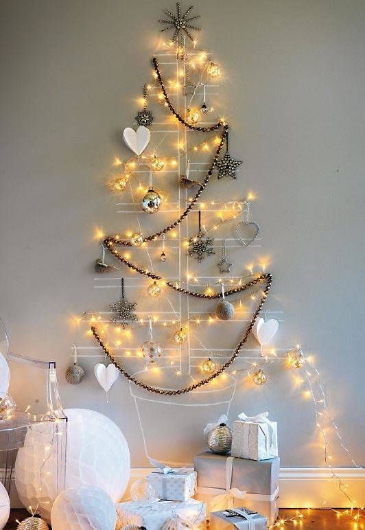 Ideias para criar sua Árvore de Natal de parede - Blog RC Pisos